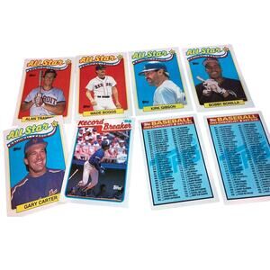 Baseball All Star Players cards ALAN WADE KIRK BOBBY GARY Record Breaker